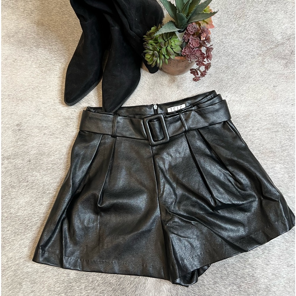TCEC - Faux Leather Shorts